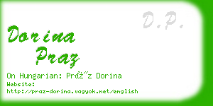 dorina praz business card